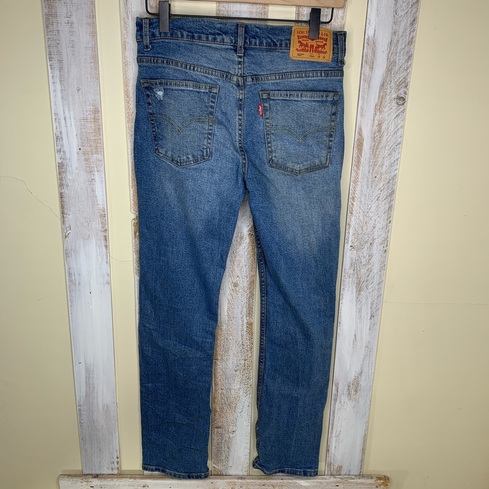 Levis 502 Regular Tapered Camo Patch Jeans - Picture 3 of 9